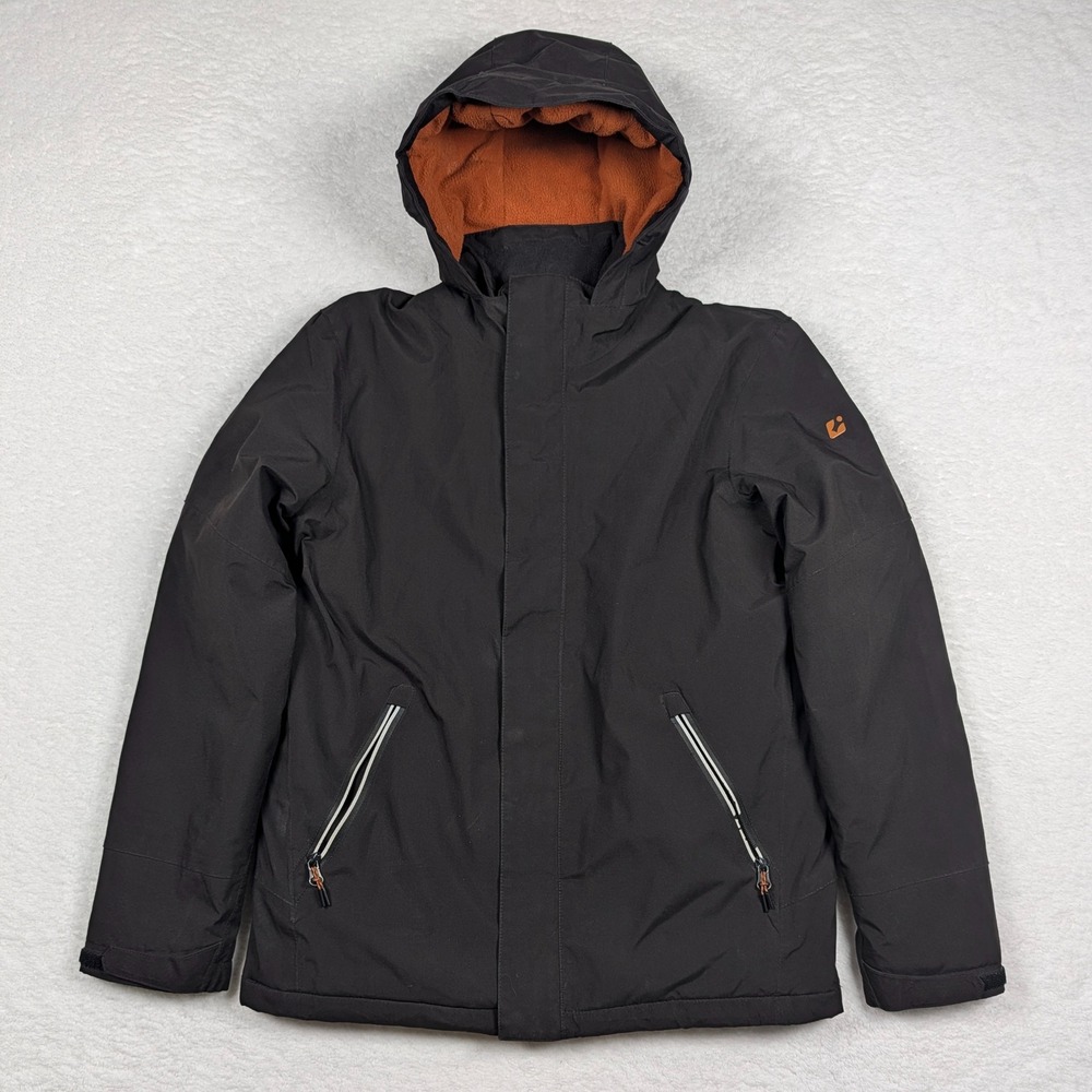 Killtec Hooded Ski Jacket Women 14 Black Waterproof Windproof Technical Parka